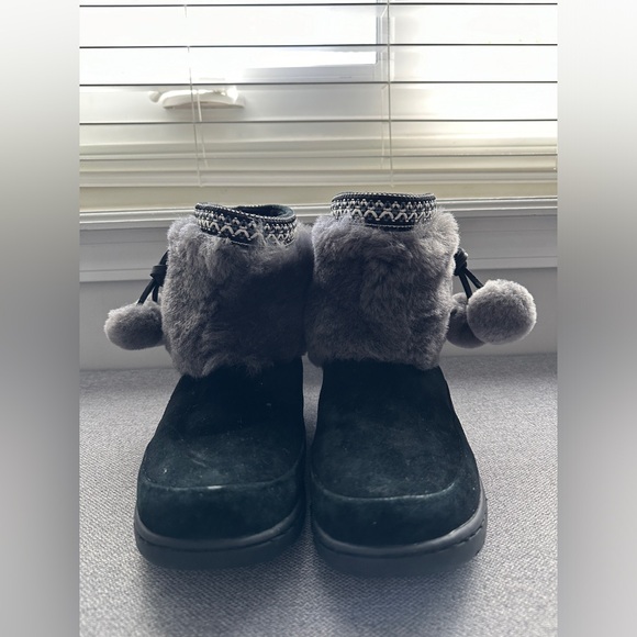 UGG Brie Boots with Pom Poms